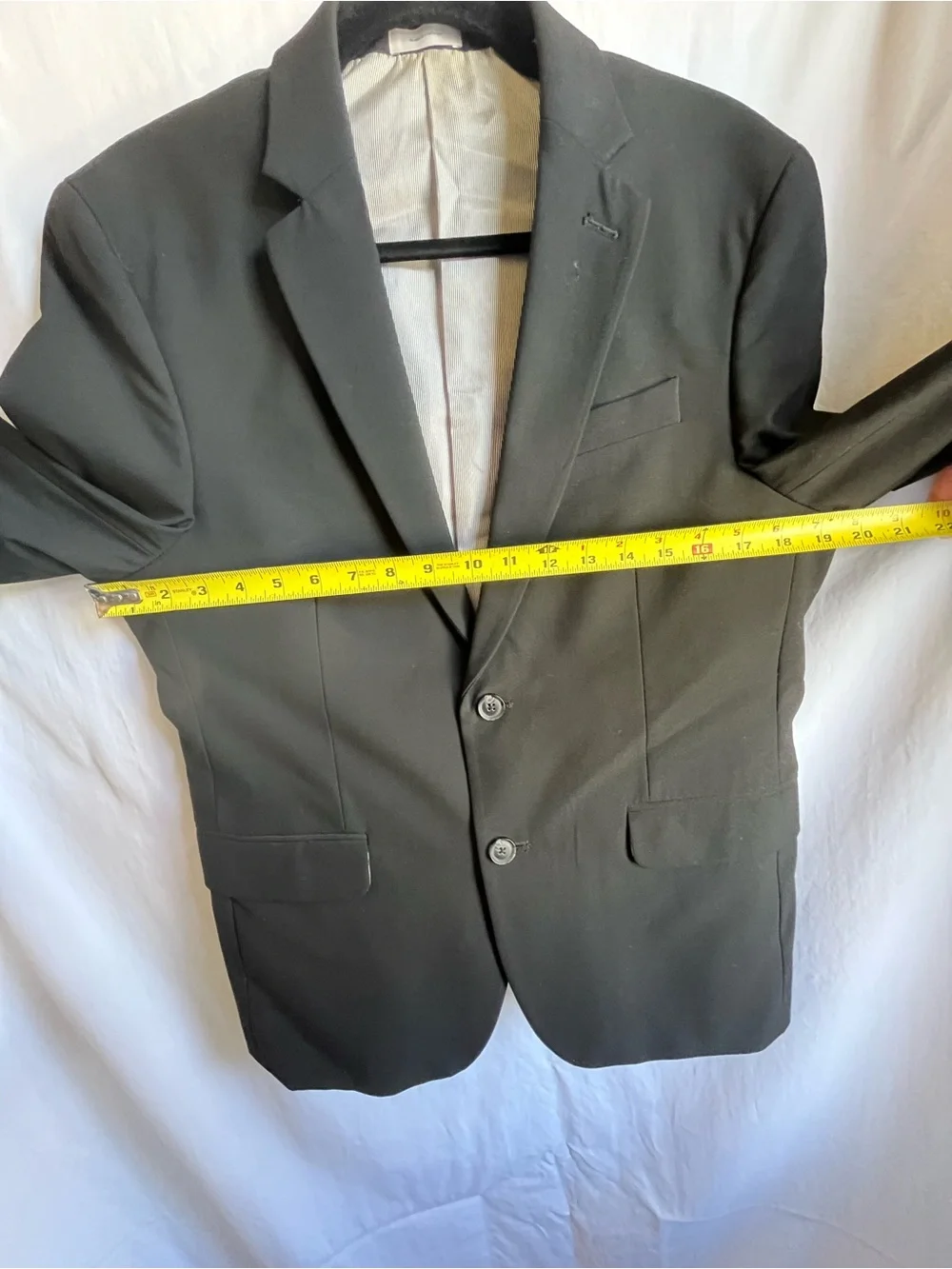 jf j.ferrar Men's Black Two-Button Sport Coat